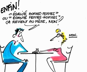 Illustration de l'article "Que les hommes et les femmes soient...belles" !