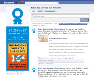 Illustration de l'article Le salon des services à la personne de Paris sur Facebook