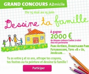 Illustration de l'article Du 15 mai au 15 juin, A2micile lance le grand concours « Dessine ta famille ».
