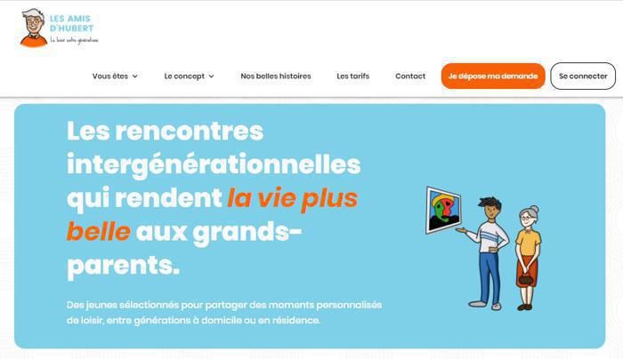 Illustration de l'article Les Amis d’Hubert améliore la qualité de vie des personnes en perte d’autonomie et dépendantes grâce aux rencontres entre générations
