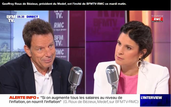 Illustration de l'article Geoffroy Roux de Bézieux appelle les entreprises et l'État à faire travailler les femmes de ménage pendant les heures de bureaux