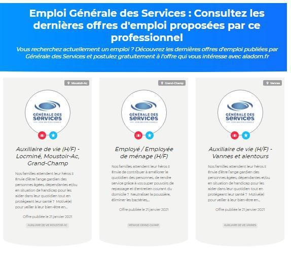Illustration de l'article Générale des services gagne du temps en utilisant Aladom pour recruter