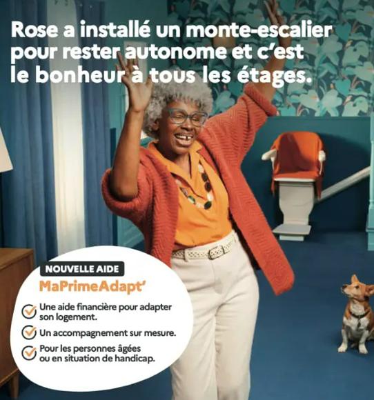 Illustration de l'article MaPrimeAdapt’ permet d'installer un monte-escallier