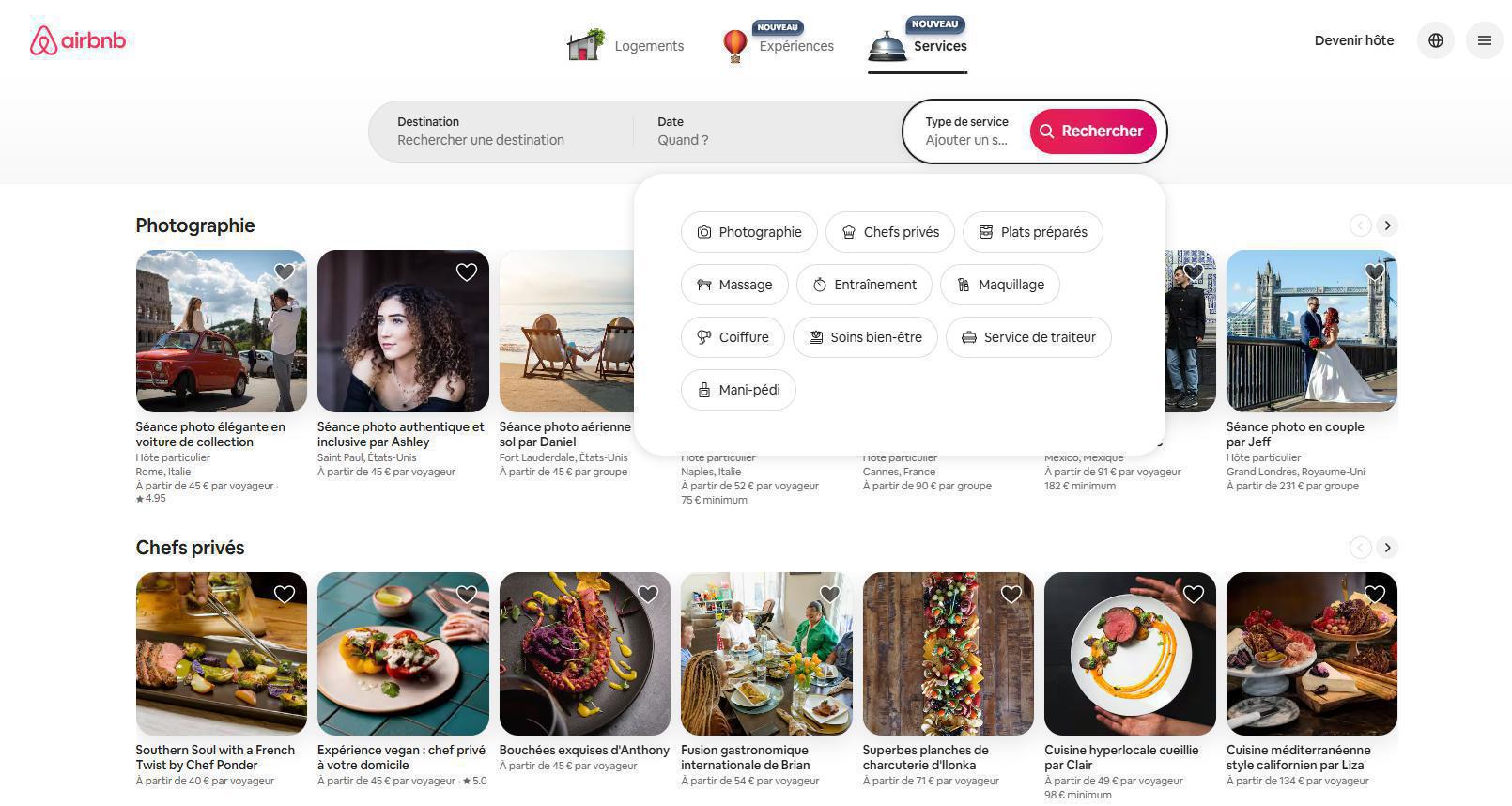 Illustration de l'article Airbnb va proposer des services en plus des logements et des expériences