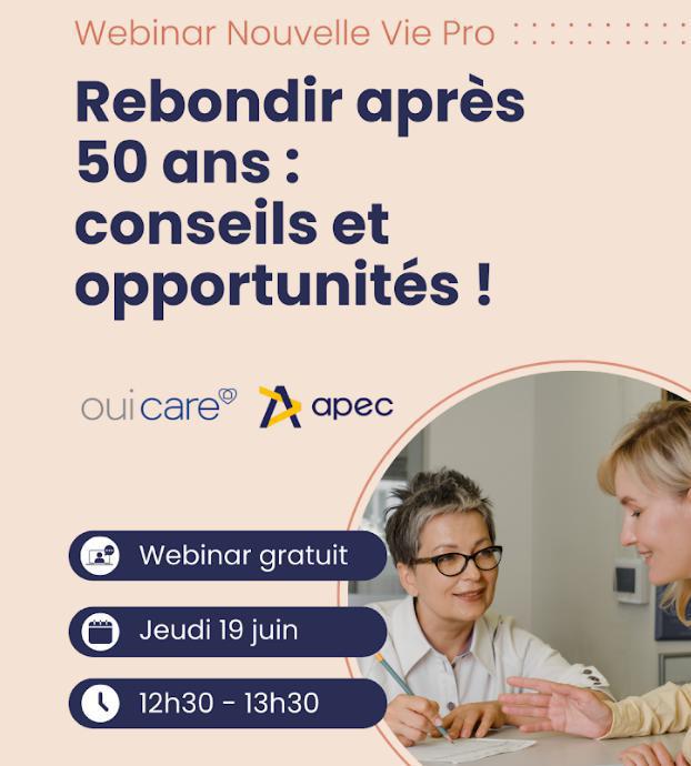 Illustration de l'article Oui Care organise un webinaire dédié aux opportunités de reconversion après 50 ans