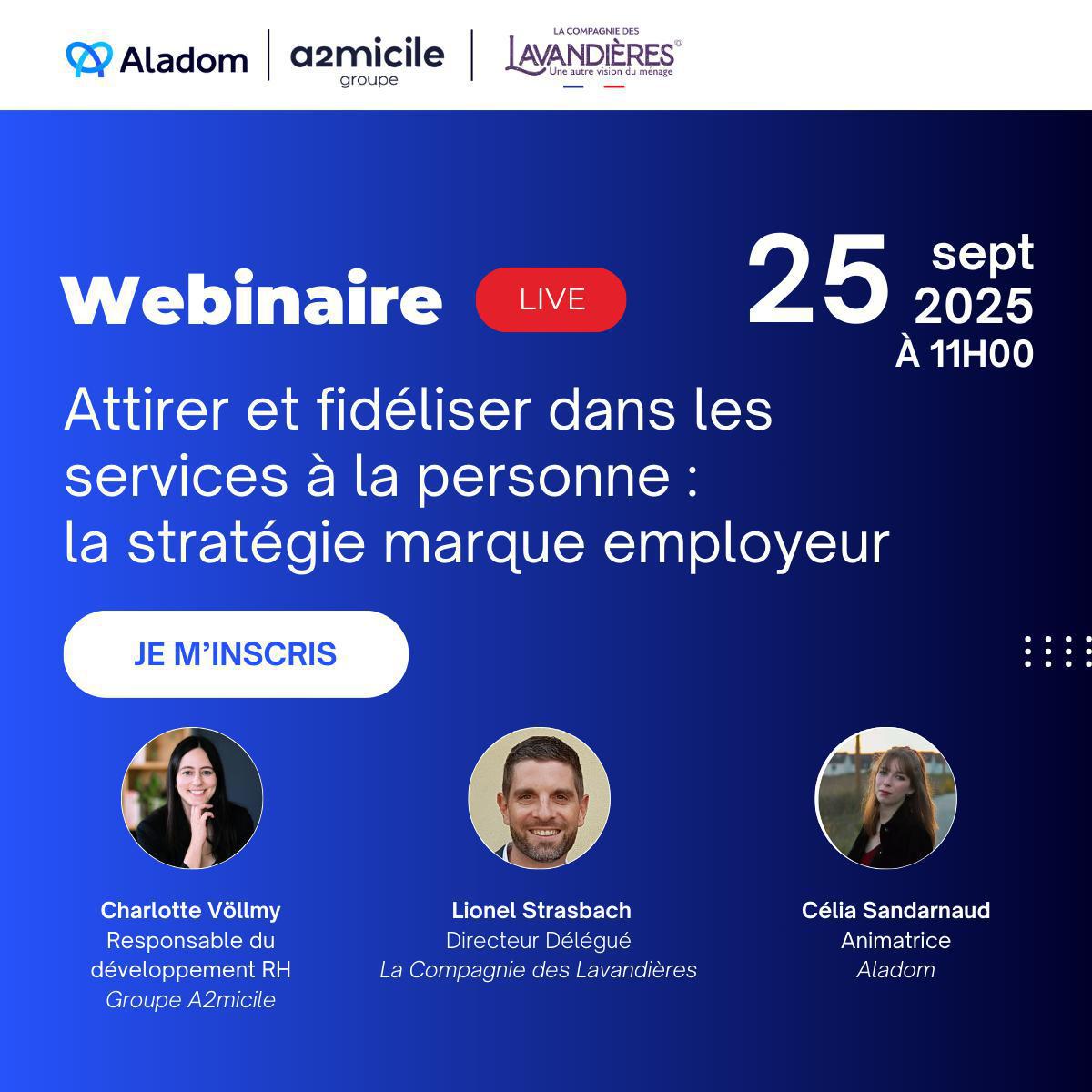 Illustration de l'article Webinar 25/09 à 11h : Attirer et fidéliser dans les services à la personne : la stratégie marque employeur