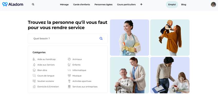 Illustration de l'article Aladom dévoile sa nouvelle page d'accueil : 19 ans d'évolution au service du lien humain