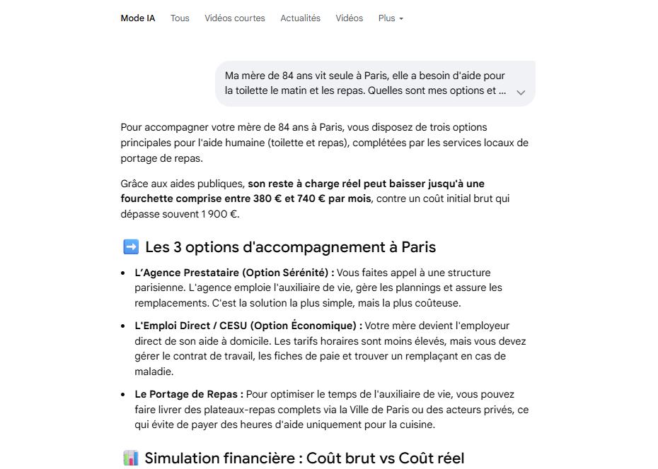 Illustration de l'article Le « Mode IA » de Google : comment ça marche, comment l'utiliser, et ce que ça change pour les services à la personne