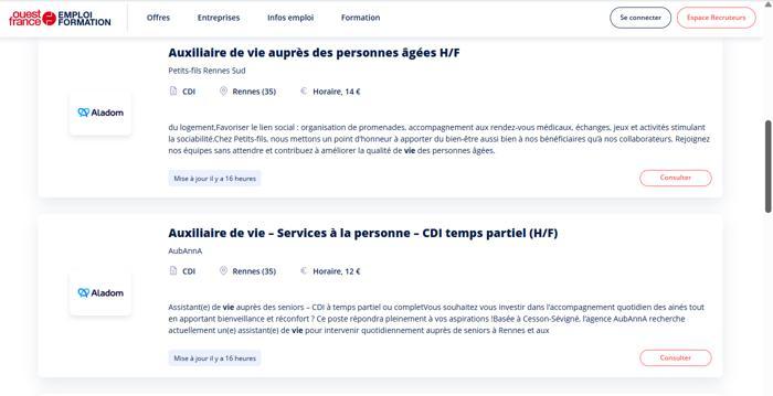 Illustration de l'article Ouest-France Emploi et Aladom s'associent pour l'emploi de proximité dans le Grand Ouest