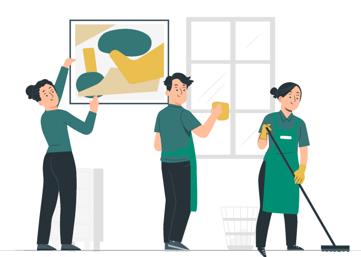 illustration Aide ménager / ménagère à domicile H/F