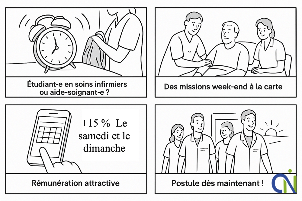 illustration Étudiants AS/IDE – Missions week-end (CDD de remplacement / vacations)