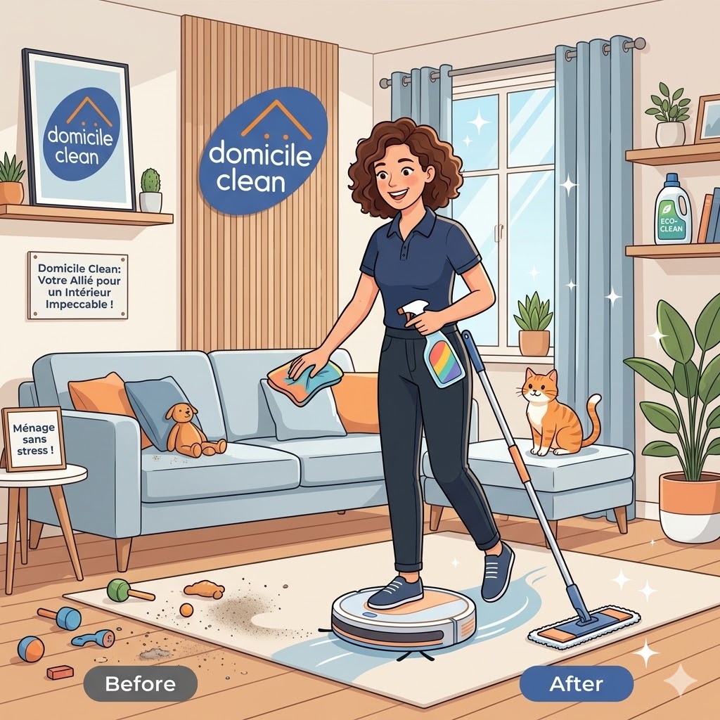 illustration Intervenante Ménager H/F