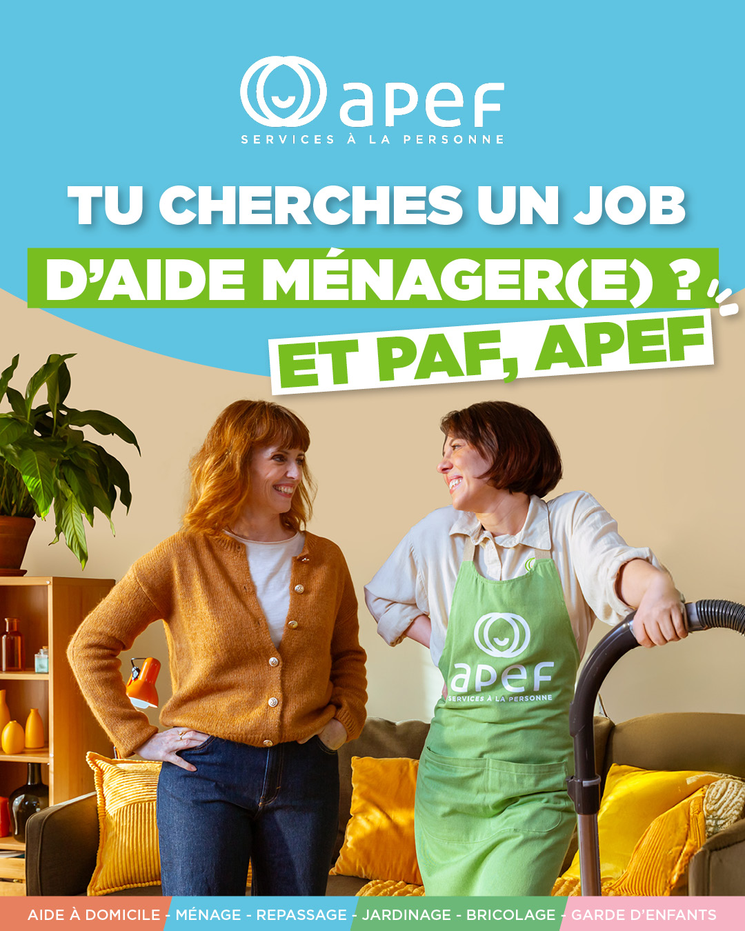 illustration Aide ménager / ménagère à domicile H/F