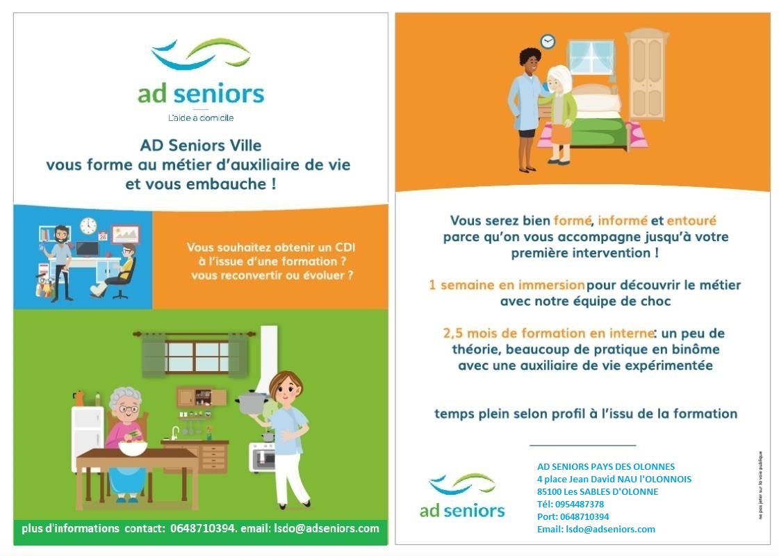 illustration Aide aux personnes âgées H/F