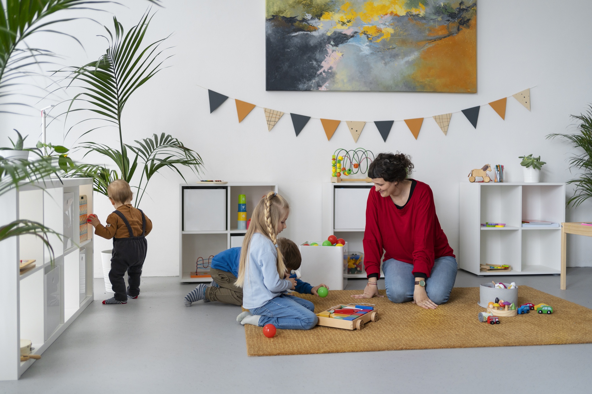 illustration Garde d'enfant à domicile H/F