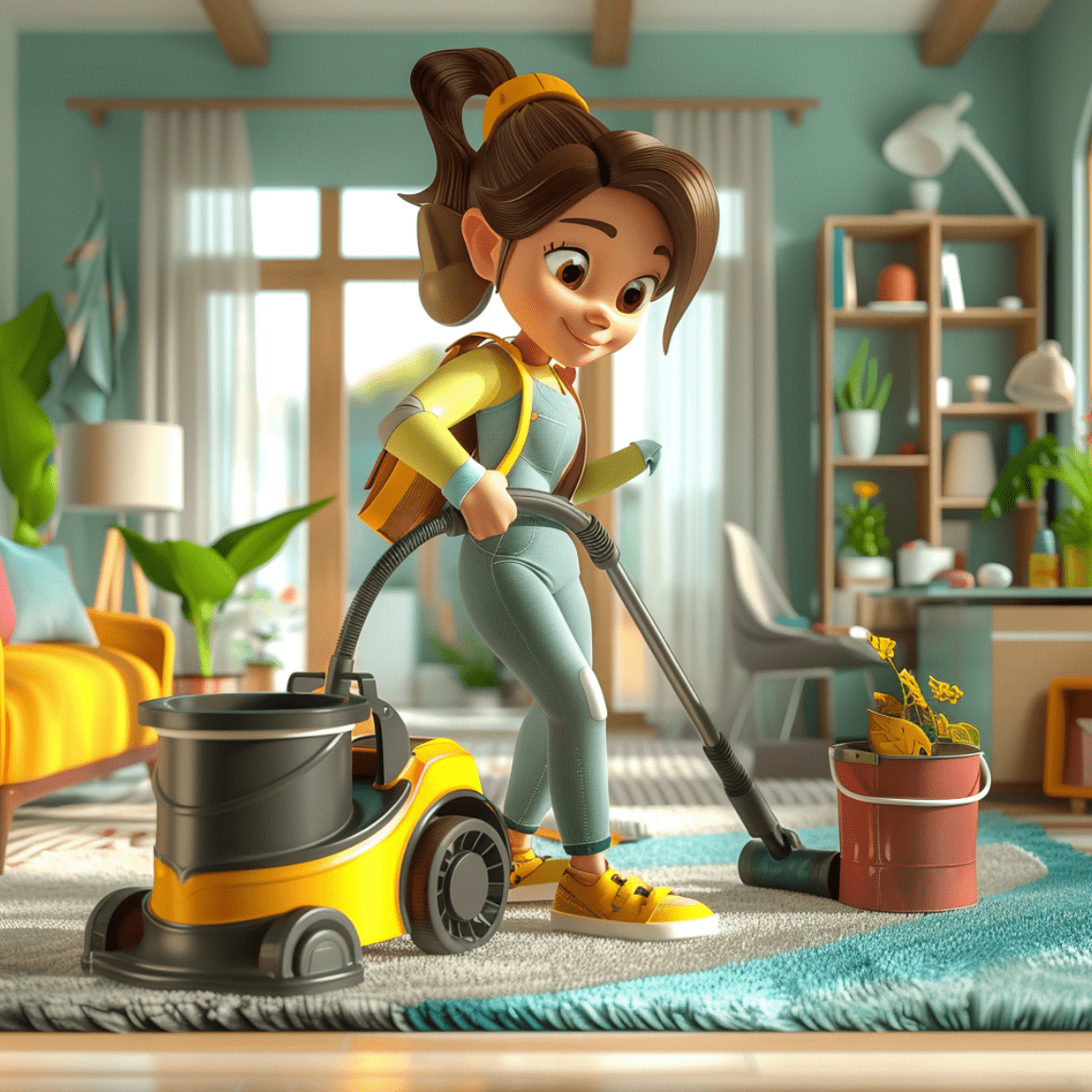 illustration Aide ménager / ménagère à domicile H/F