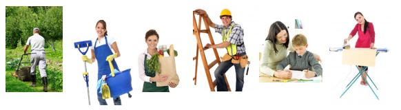 illustration Assistant / Assistante de vie auprès de personnes âgées