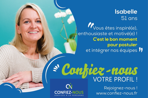 illustration Accompagnement à domicile H/F – CDI – 12,82 € à 16,10 €/h
