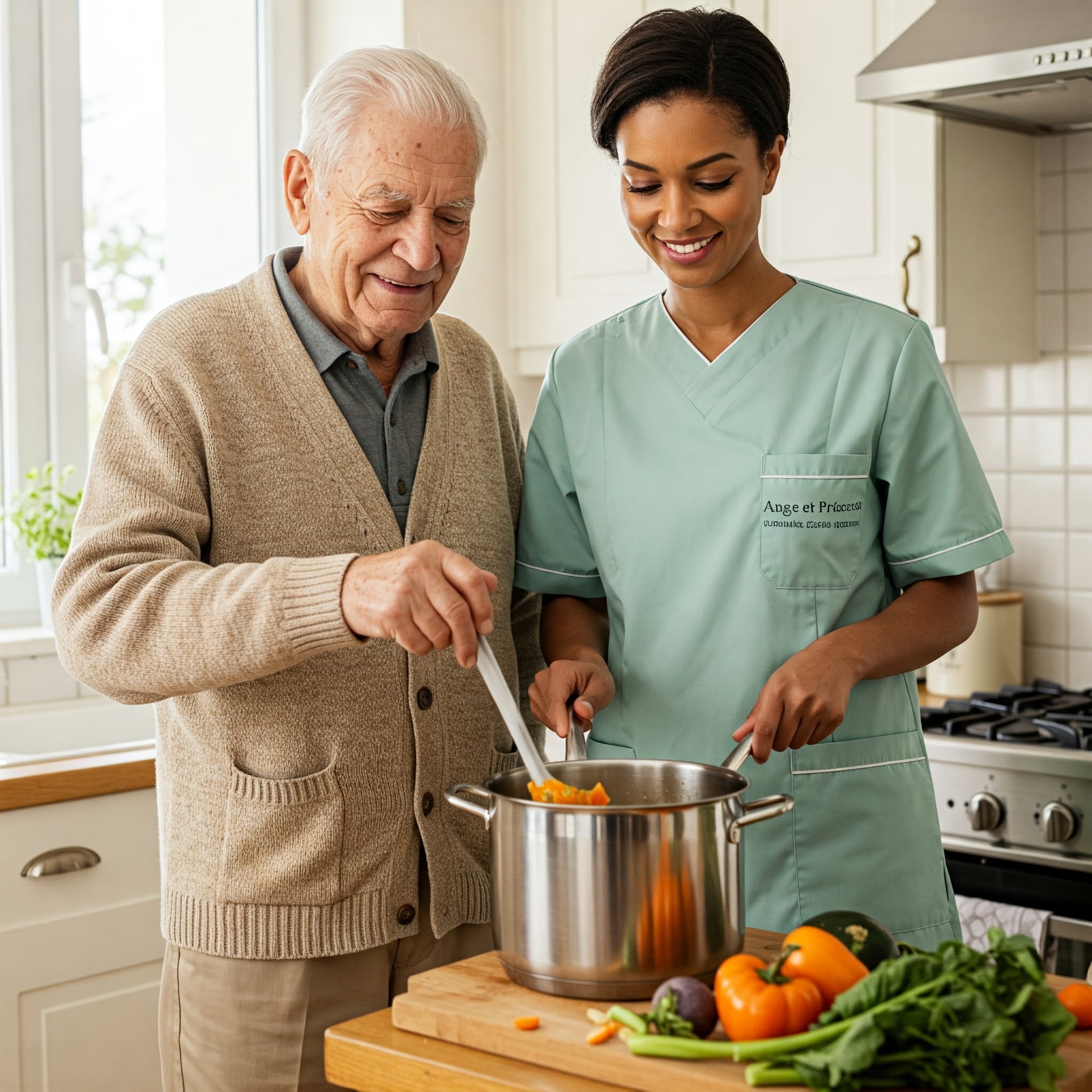illustration Auxiliaire de vie diplômée, expérimentée, fiable