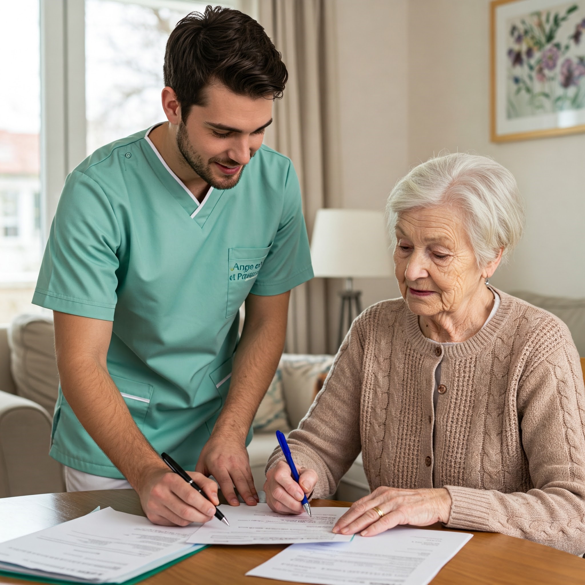 illustration Auxiliaire de vie diplômée, expérimentée, fiable