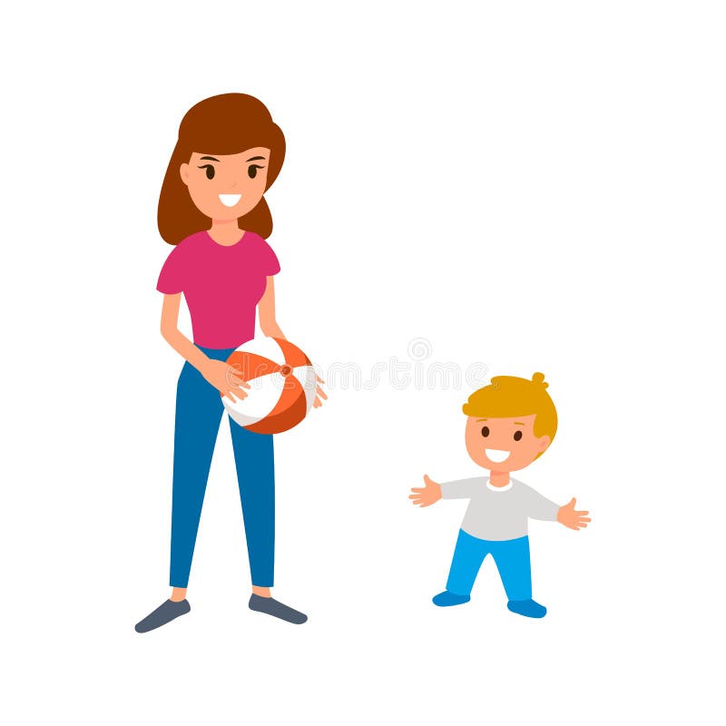 illustration Ménage Auxiliaire de vie Garde d'enfants