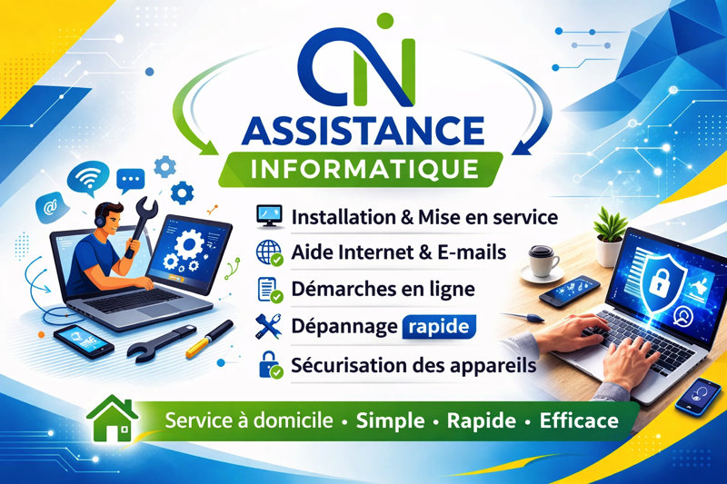 image 1 de l'annonce Dépannage informatique à Dinard (35800) par Confiez-Nous Côte d'Emeraude