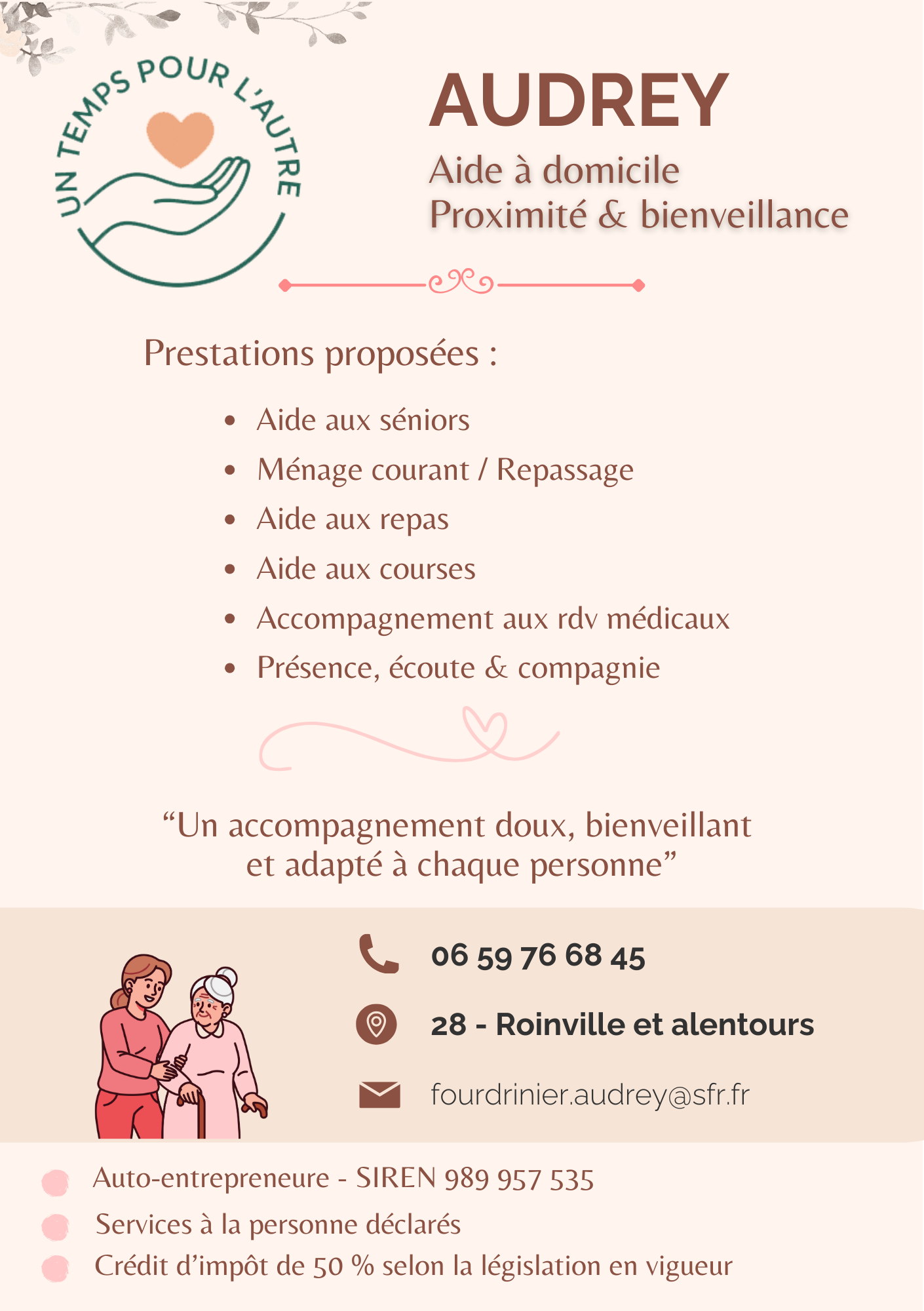 illustration Assistante de vie