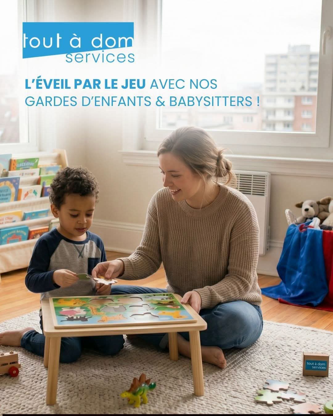 image 1 de l'annonce Garde d'enfants à Mont-Saint-Aignan (76130) par Tout à Dom Services Mont-Saint-Aignan
