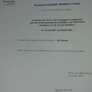 assistante ménagère et aide à la personne