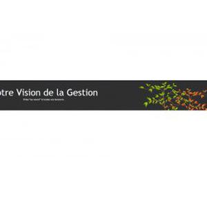Photo de VOTRE VISION DE LA GESTION