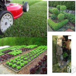 Jardinier en mayenne tonte, élagage, karcher