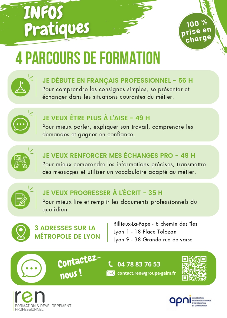 Formation de français 100% gratuite