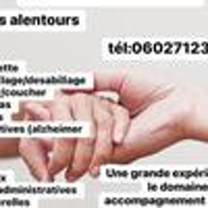 Disponible pour un emploi d'aide à domicile