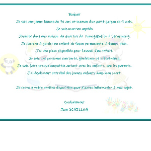 assistante maternelle agréée