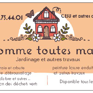 jardinier .Peintre et autres travaux